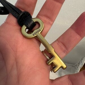 Fossil key charm